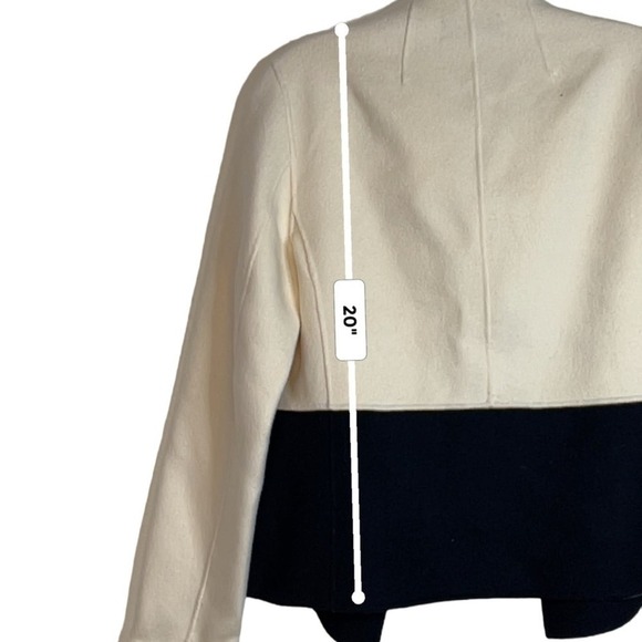 Talbot Black and Ivory Short Wool Jacket Size 2 XS/S - Picture 7 of 11